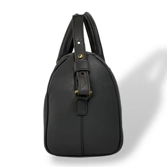 Saint Laurent Dark Gray Leather Satchel - Picture 5 of 10